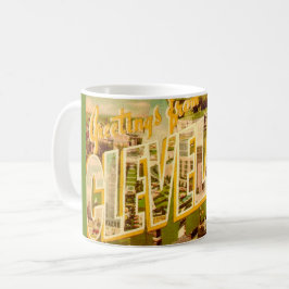 Old Cleveland Ohio Postcard Mug コーヒーマグカップ
