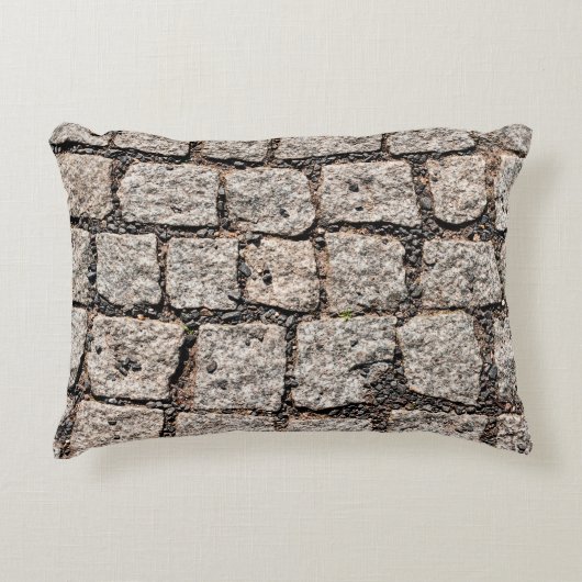 Old cobble stone pattern at the streetabstract,anc アクセントクッション (正面)