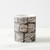 Old cobble stone pattern at the streetabstract,anc コーヒーマグカップ (中央)