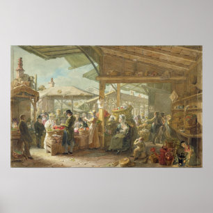 Old Covent Garden Market, 1825 ポスター