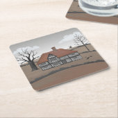 Old Crow Manor スクエアペーパーコースター (アングル)