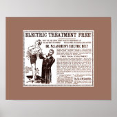 Old Cures: Dr. McLaughlin's ELECTRIC BELT Ad ポスター (正面)