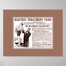 Old Cures: Dr. McLaughlin's ELECTRIC BELT Ad ポスター
