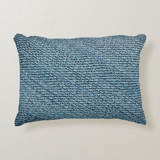 Old denim fabric background texture. abstract, anc アクセントクッション (正面)