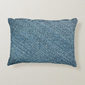 Old denim fabric background texture. abstract, anc アクセントクッション (裏面)