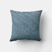 Old denim fabric background texture. abstract, anc クッション (裏面)