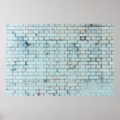 Old dirty white brick wall backgroundabstract, age ポスター (正面)