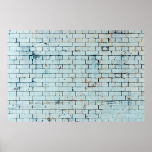 Old dirty white brick wall backgroundabstract, age ポスター (正面)