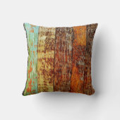 Old Dock planks Throw Pillow クッション (裏面)