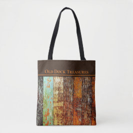 Old Dock Treasures Tote Bag. Sea-worn style. トートバッグ