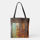Old Dock Treasures Tote Bag. Sea-worn style. トートバッグ (裏面)