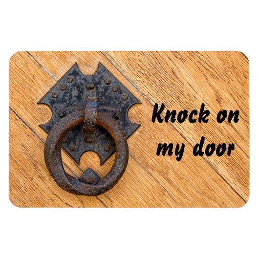 Old door knocker magnet マグネット (横)
