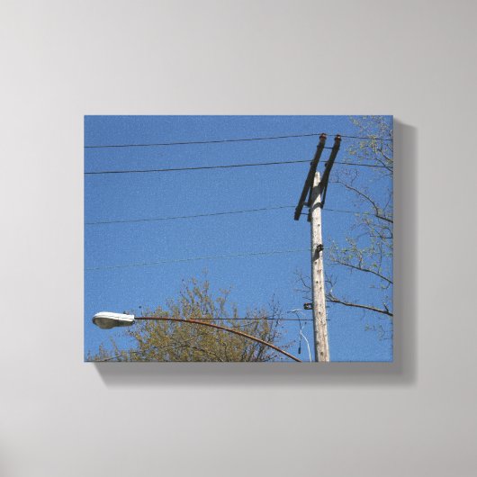 Old Electric Utility Pole キャンバスプリント (正面)