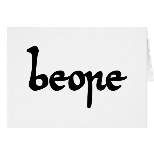 Old English Beer Greeting Card (正面横)