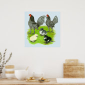 Old English Blue Game Family ポスター (キッチン)