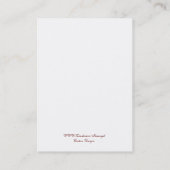 Old English Parchmentバックグランド名刺 名刺 (裏面)