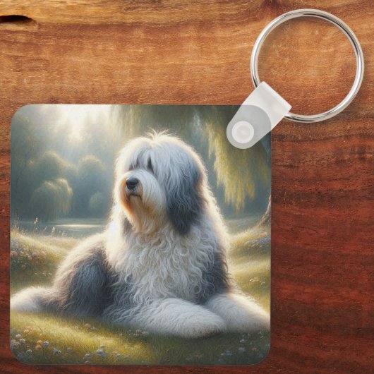 Old English Sheepdog キーホルダー (裏面)