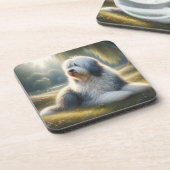 Old English Sheepdog コースター (左側)