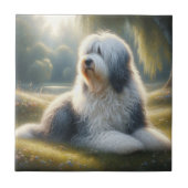 Old English Sheepdog タイル (正面)