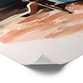 Old English Sheepdog – ドッグアートプリント ポスター (角)