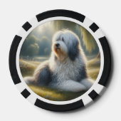 Old English Sheepdog ポーカーチップ (裏面)