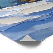 Old English Sheepdog Christmas Boat Holiday ポスター (角)