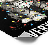 Old English Sheepdog Christmas I'm Fine Everything ポスター (角)