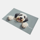 Old English Sheepdog Doormat Art ドアマット (アングル)
