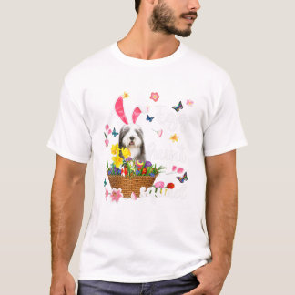 Old English Sheepdog Happy Easter Tシャツ