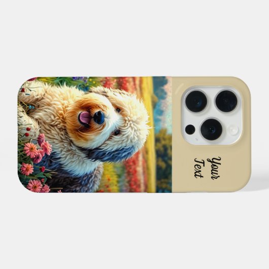 Old English Sheepdog iPhoneケース (裏面横)