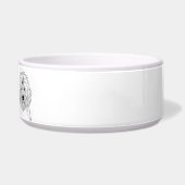 Old English Sheepdog Line Art personalized bowl ボウル (右)
