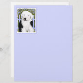 Old English Sheepdog Puppy's 絵画 - Dog Art (正面/裏面)