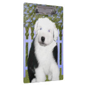 Old English Sheepdog Puppy's 絵画 - Dog Art クリップボード (右)