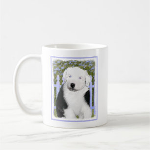 Old English Sheepdog Puppy's 絵画 - Dog Art コーヒーマグカップ