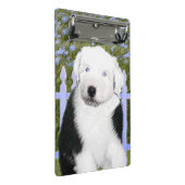 Old English Sheepdog Puppy's 絵画 - Dog Art ミニクリップボード (アングル)