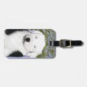 Old English Sheepdog Puppy's 絵画 - Dog Art ラゲッジタグ (正面横)