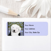 Old English Sheepdog Puppy's 絵画 - Dog Art ラベル (インサイチュ)