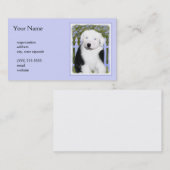Old English Sheepdog Puppy's 絵画 - Dog Art 名刺 (正面/裏面)