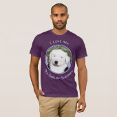 Old English Sheepdog Puppy's 絵画 - Dog Art Tシャツ (正面フル)