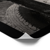 Old Farm Tractor ポスター (角)