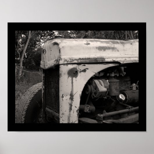 Old Farm Tractor ポスター (正面)