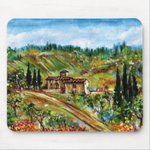 OLD FARMHOUSE IN CHIANTI -TUSCANY マウスパッド