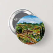 OLD FARMHOUSE IN CHIANTI -TUSCANY 缶バッジ (正面&裏面)