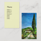 Old Farmhouse in Chianti / Tuscany Landscape 名刺 (正面/裏面)