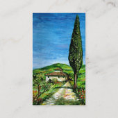 Old Farmhouse in Chianti / Tuscany Landscape 名刺 (裏面)