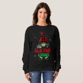 Old Fart Gnome Buffalo Plaid Matching Christmas Gr スウェットシャツ (正面フル)