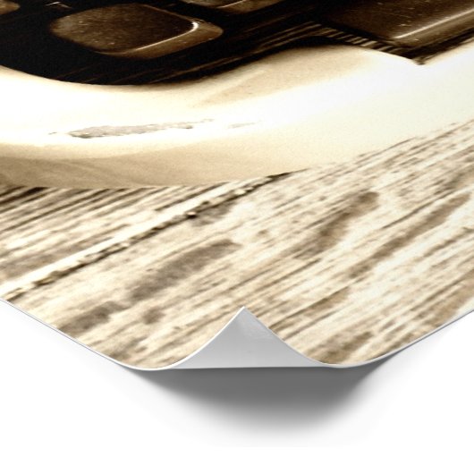 Old Fashion Love – タイプライターマシンポスター ポスター (角)