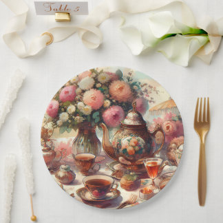 Old Fashion Tea Party  ペーパープレート