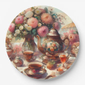 Old Fashion Tea Party  ペーパープレート (正面)