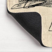 Old Fashioned Airplane マウスパッド (コーナー)